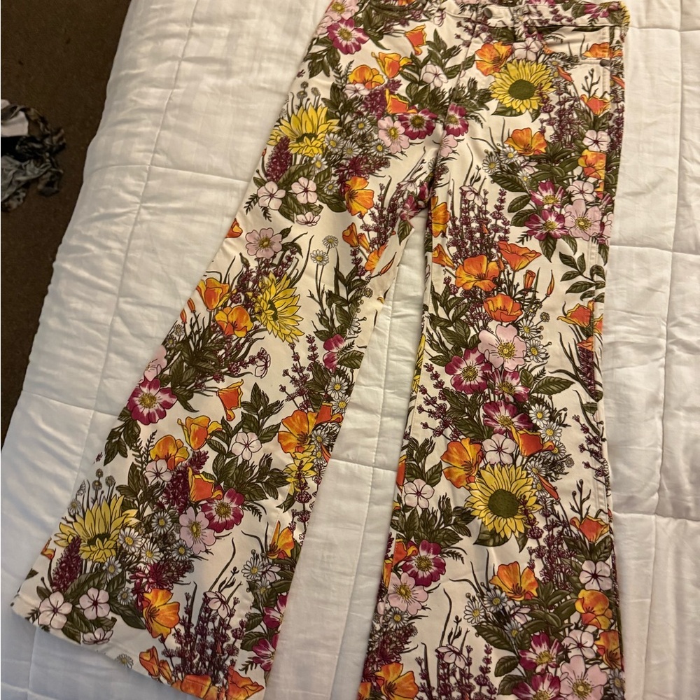Wrangler Floral Boot Cut Women's Pants - Multicolor